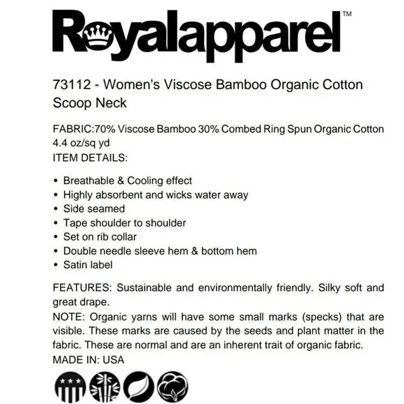 NEW Bamboo/ Organic Cotton Tee "Joy" Mandala White Scoop Neck T-Shirt L 5/$25 - Picture 9 of 9